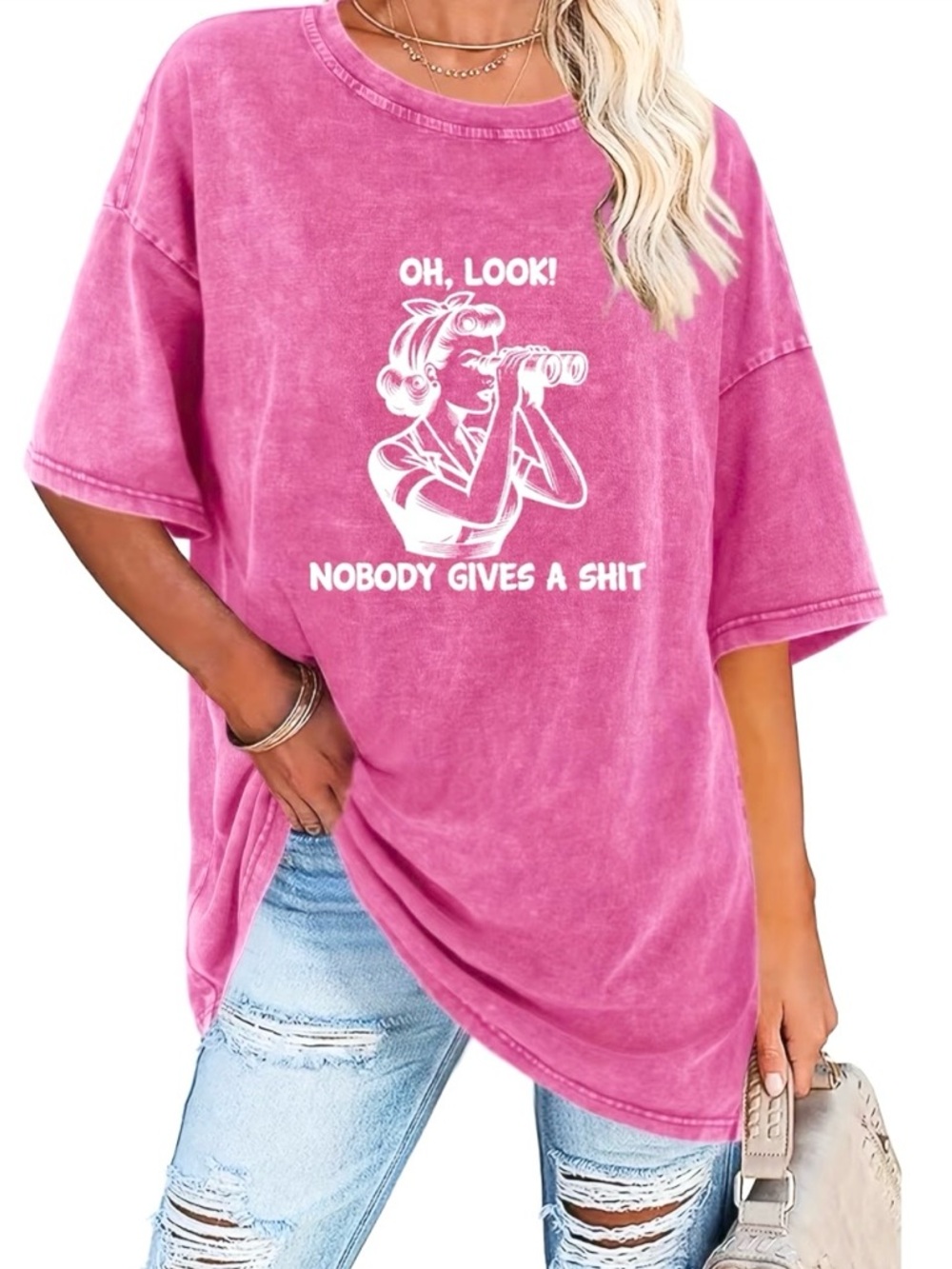 New “Oh Look! Nobody Gives A Sh*t Washed Tee